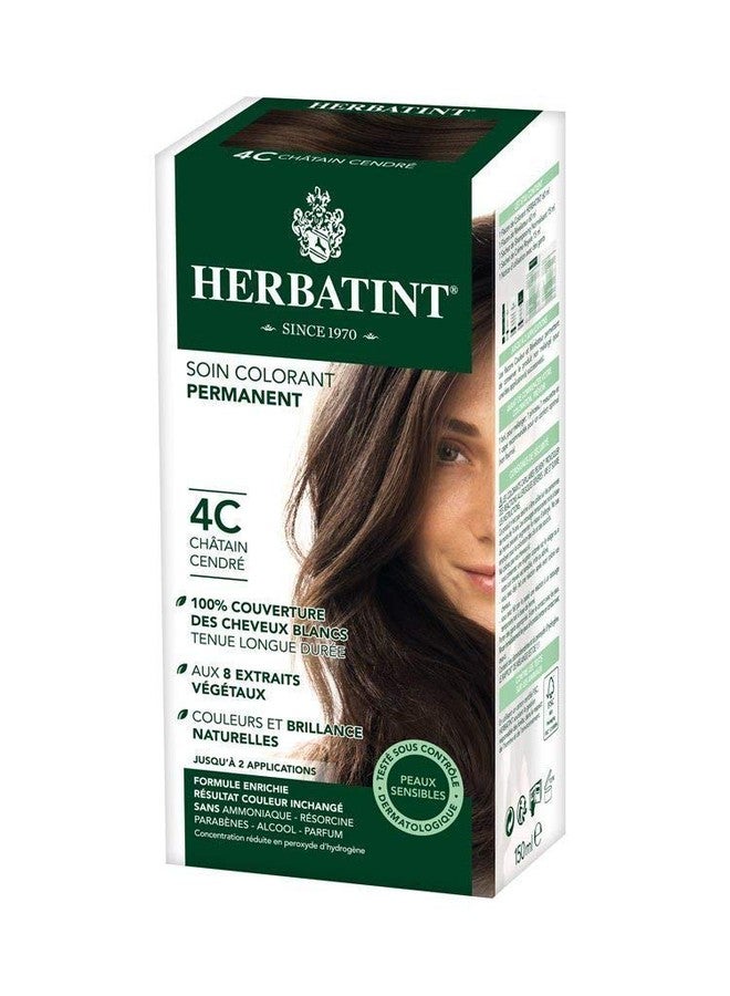 Herbatint Ash Chestnut Ammonia Free hair Colour 4C 150ml - Image 1