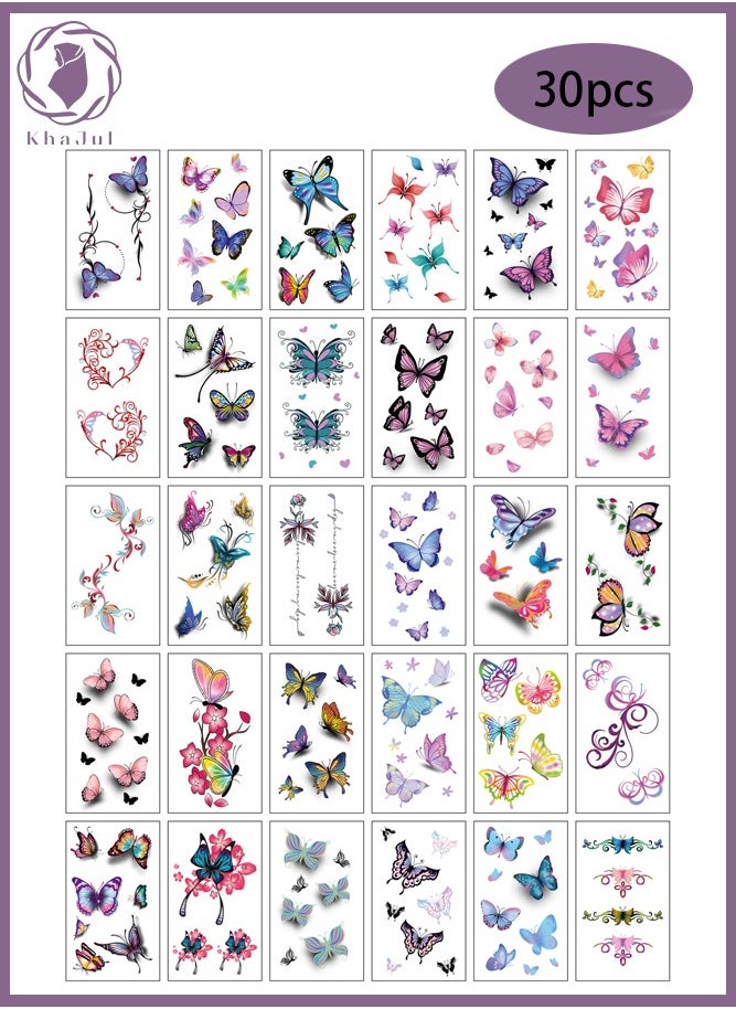 30-Sheets Waterproof Temporary Tattoo Stickers, Butterfly Love Heart Flower for Kids Adults Men and Women - pzsku/Z3D44A3A9EE241069F1FBZ/45/_/1739872374/e0533744-f1a4-4688-bfc4-cd01ee18d8bd