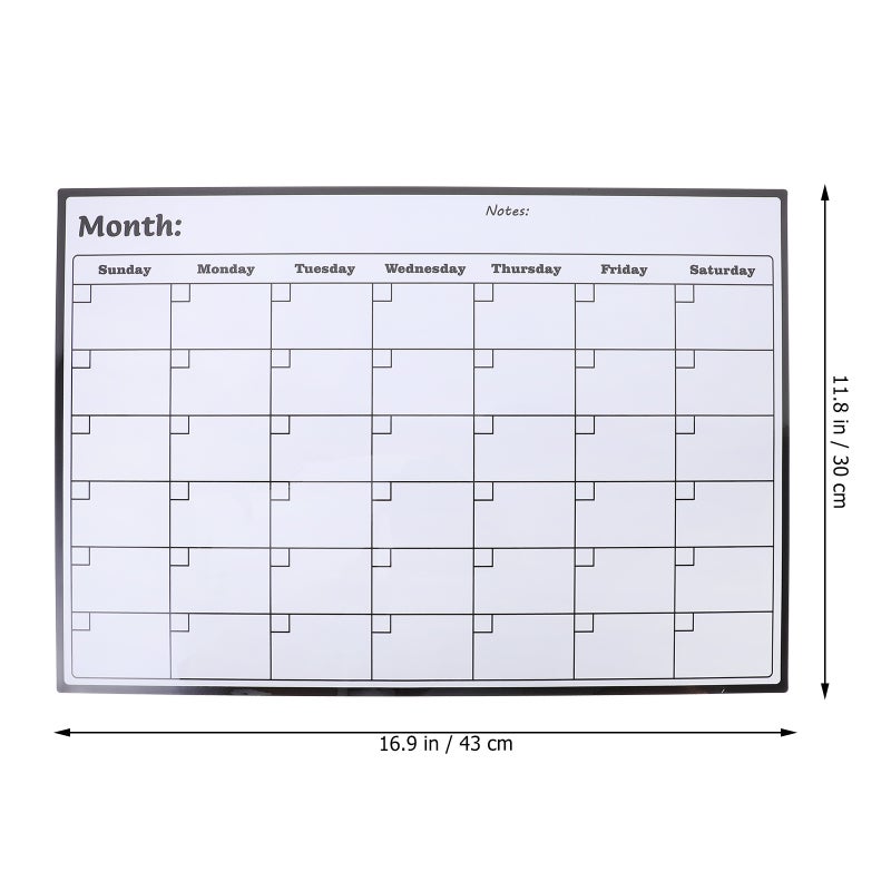 Magnetic Calendar Whiteboard Dry Erase Fridge Calendar Monthly Planner Calendar - Image 3