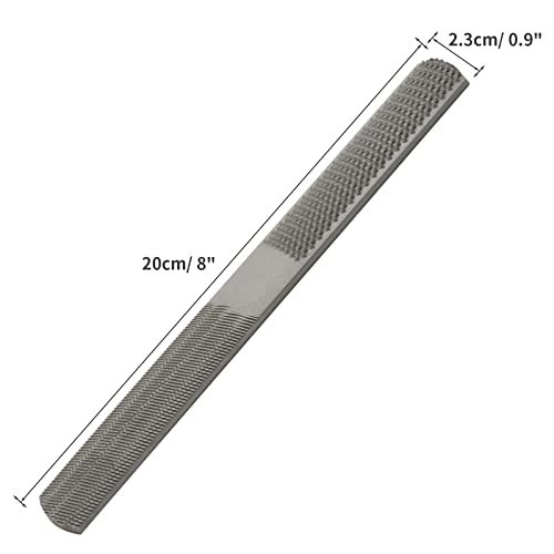 Litoexpe 4 Way Wood Rasp File, 8 Inch Premium Grade High Carbon Hand File, Half Round Flat, Needle Files Wood Rasp for Metal Tools - Image 2