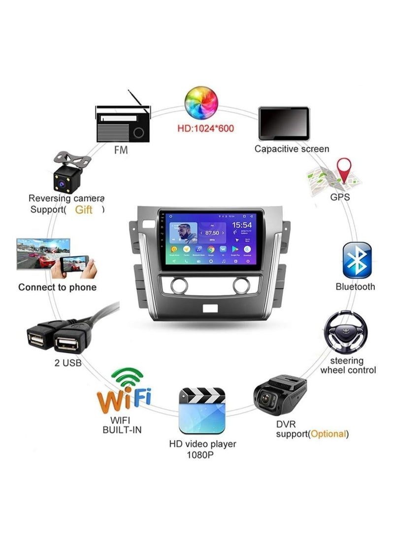 Android Screen For NISSAN PATROL 2013 To 2019 2GB RAM 32GB Memory Support Apple Carplay Android Auto Full HD Touch Screen 10 Inch built In Bluetooth USB Radio WiFi Play Store Backup Camera included