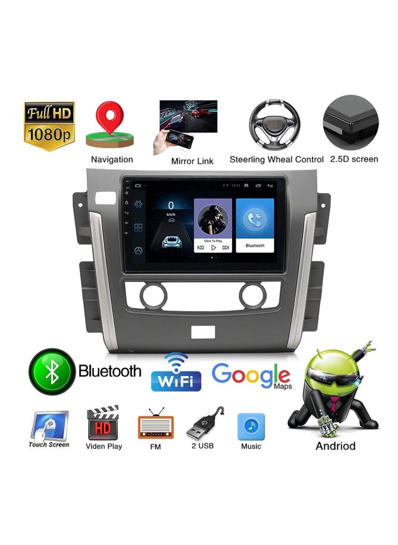 Android Screen For NISSAN PATROL 2013 To 2019 2GB RAM 32GB Memory Support Apple Carplay Android Auto Full HD Touch Screen 10 Inch built In Bluetooth USB Radio WiFi Play Store Backup Camera included
