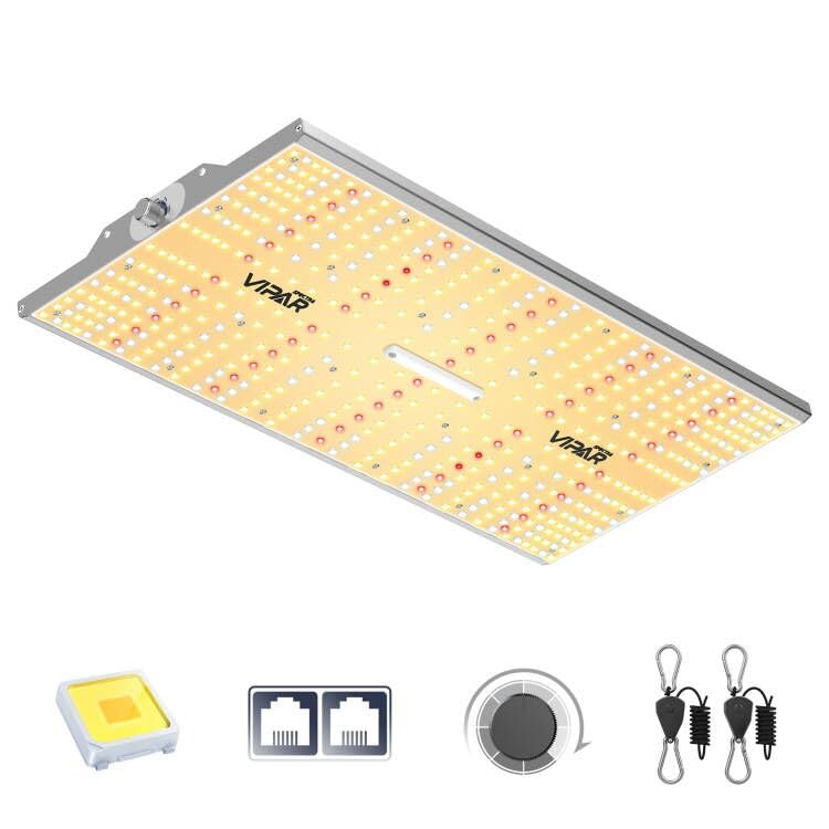 VIPARSPECTRA XS2500 Grow Lights for Seed Starting, 250W Dimmable LED Grow Light with Samsung LM301H Diodes, Dimming Daisy Chain Grow Lights for Indoor Plants Veg Bloom Full Spectrum for 4x2/3x3 Tent - Image 1
