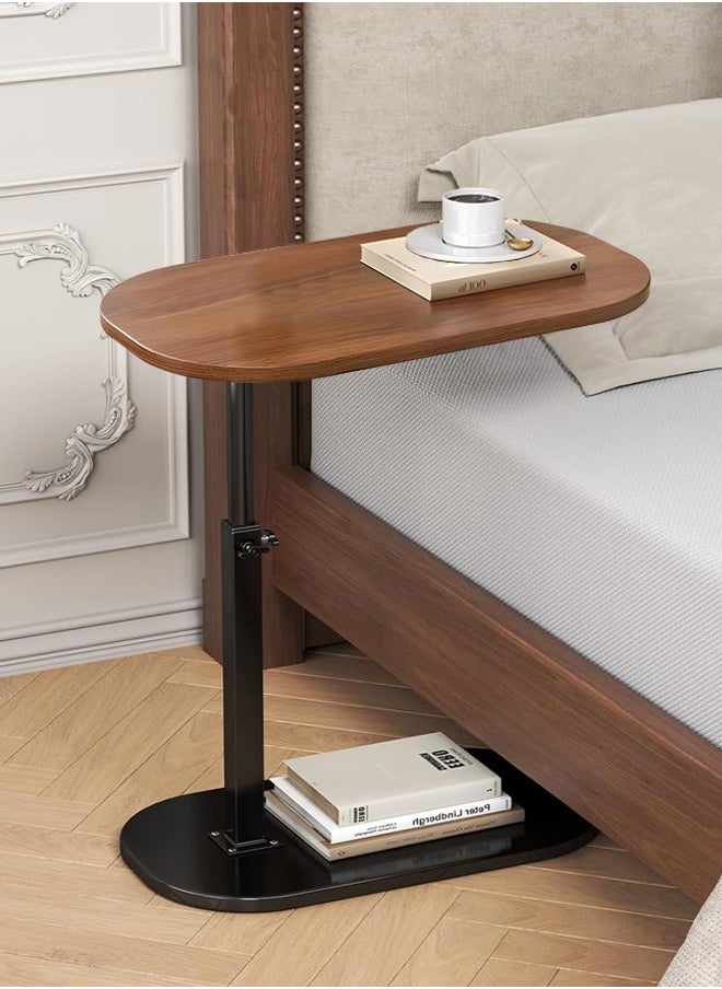 Generic - Height free adjustment C Shaped End Table 80cm High, Side Table for Couch Slide Under, C Table Sofa Side End Table for Living Room - Image 1