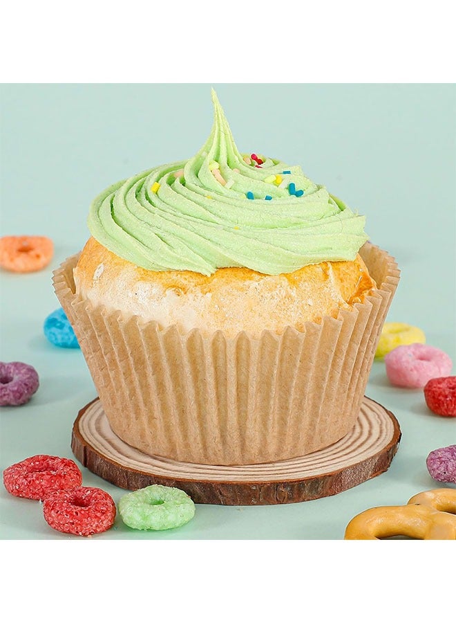 【300Pcs】 Odorless Standard Cupcake Liners for Baking - Greaseproof Paper Muffin Baking Cups for Wedding Birthday Party Baby Shower Festivals - Image 2