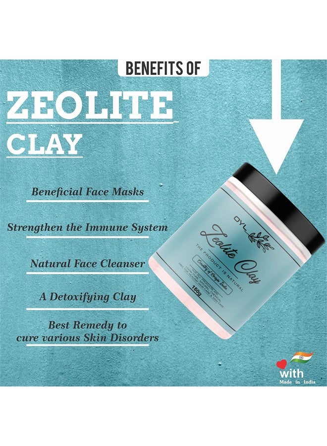 OY-L OYL Natural Zeolite Clay Powder For Skincare Face Masks, Face Scrubs, Body Cleansers & Repair Damaged Hair - 150g - Image 2