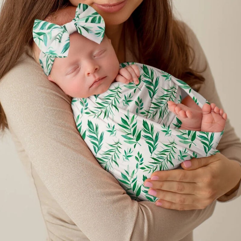 Y&D Swaddlers Baby Swaddle Blanket Wrap Set - Newborn Receiving Blanket with Hat - Infant Sleeping Sack for 0-3 Months - Image 4