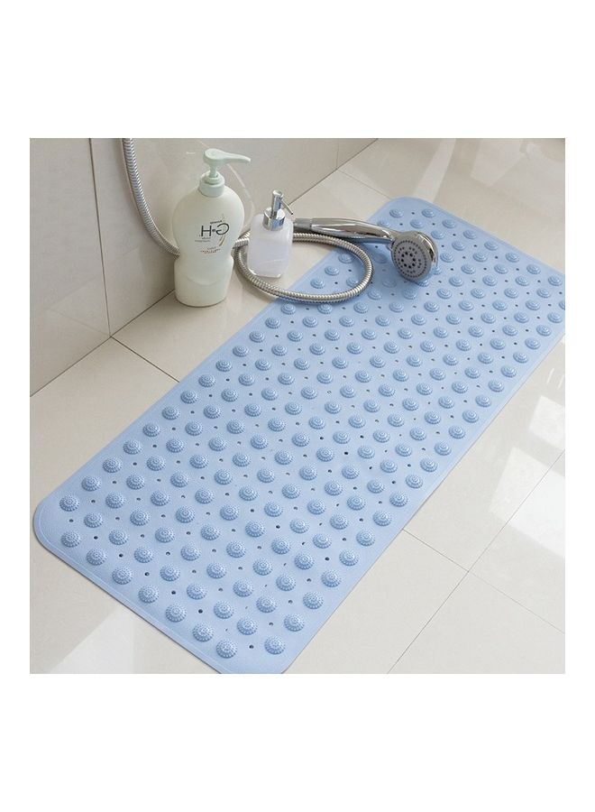 Loquat Tasteless Non-Slip Bathroom Rug Bath Inserts Shower Mat Carpet With TPR Sucker Bug Blue 22 x 8 x 22cm