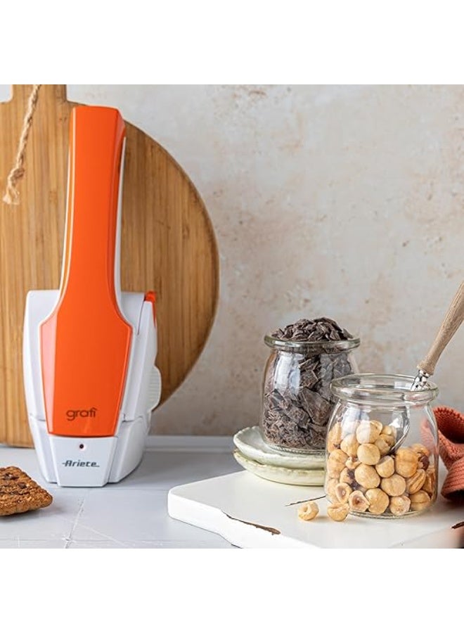 أريتي مبشرة كهربائية جراتي 2.0 لاسلكية قابلة لإعادة الشحن بوزن يصل إلى 1 كجم من الجبن من اريتي، 447، برتقالي - Image 2