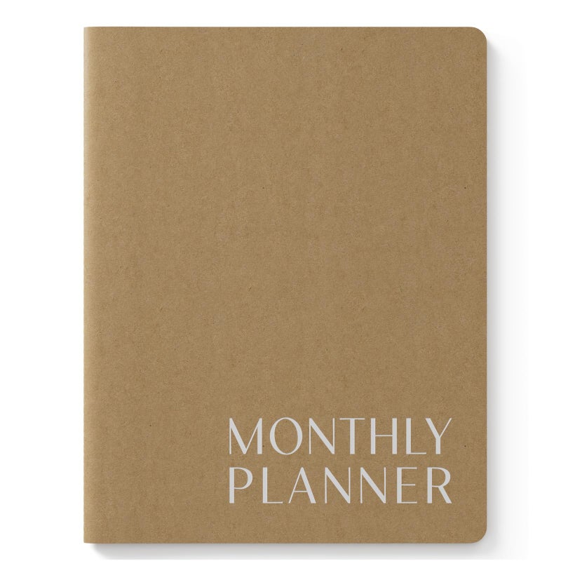 Jotsome Monthly Planner 2026-2027, Jotsome 18 Months Calendar Planner from July 2026 to December 2027, 8.5"x11", Stitched Binding, Soft Cover, Large Monthly Personal Planner for School Plan, Study and Schedule, Kraft Brown - Image 1