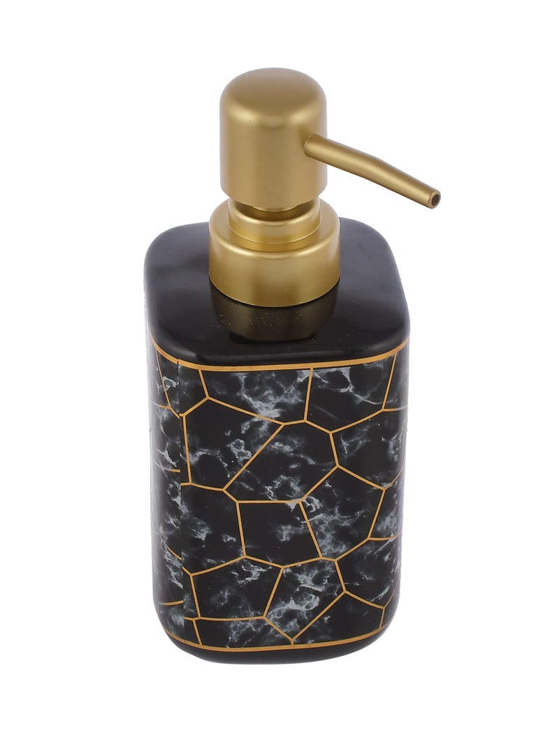 TAGROCK Ceramic Liquid Handwash Soap Dispenser Pump for Bathroom/Kitchen - 250ml, Pack of 1 (Black) - Image 3