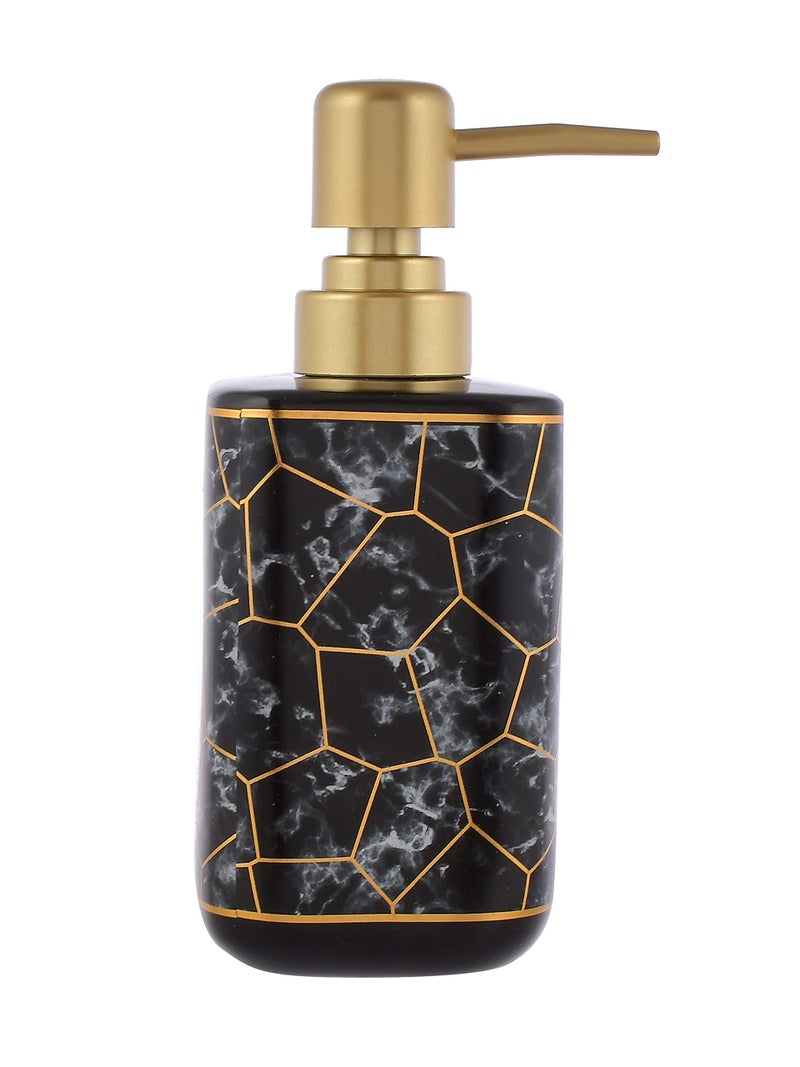 TAGROCK Ceramic Liquid Handwash Soap Dispenser Pump for Bathroom/Kitchen - 250ml, Pack of 1 (Black) - Image 1