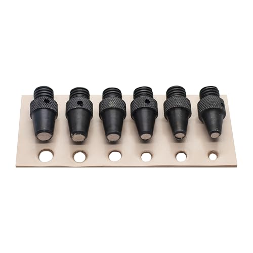Realeather T3004 Maxi Leather Punch Set for Crafting, 6 Sizes from 3/16" - 5"15", Black/Silver, 6-Piece Set - Image 4