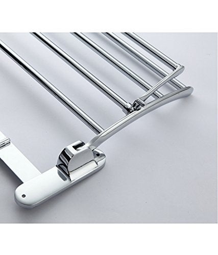 Planet Stainless Steel Folding Towel Rack for Bathroom/Towel Stand/Hanger/Bathroom Organizer/Bathroom Accessories (18 Inch-Chrome) - Image 4