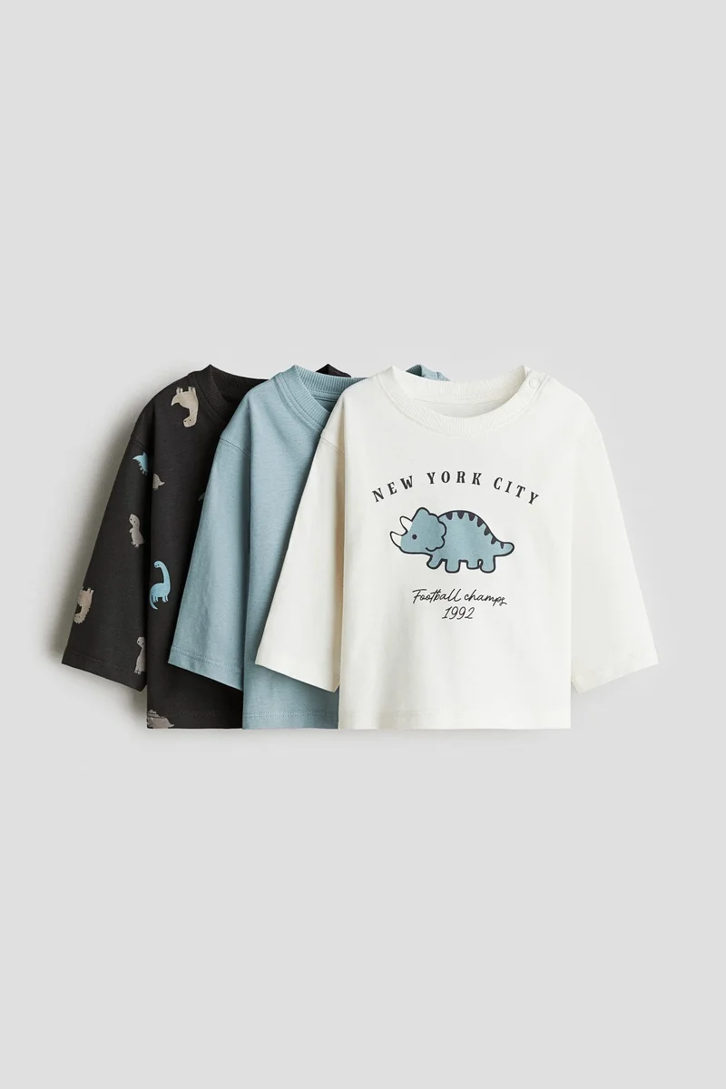 H&M 3-pack cotton T-shirts