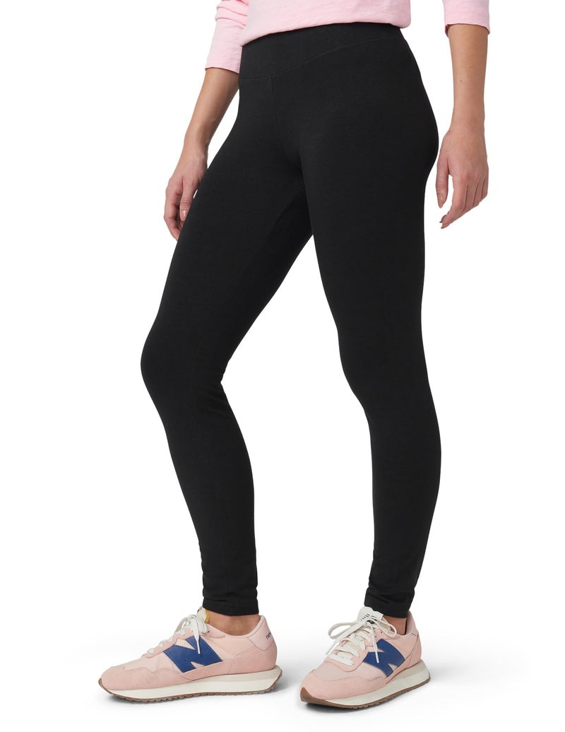 HUE womens Cotton Ultra With Wide Waistband, Assorted leggings pants, Black, X-Small US - Image 3