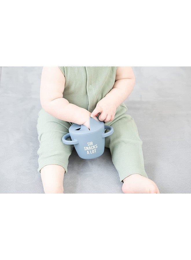 Bella Tunno Happy Snacker Spill Proof Snack Cups For Toddlers And Babies Snack Containers Made From Silicone Bpa Free Soft Opening & Removable Lid (Sir Snacks A Lot) - Image 3
