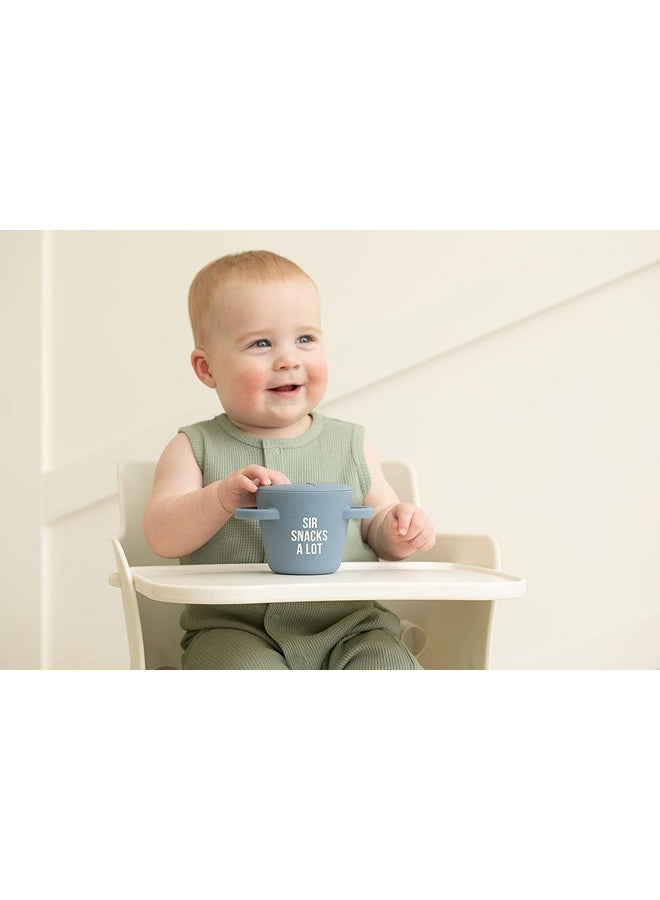 Bella Tunno Happy Snacker Spill Proof Snack Cups For Toddlers And Babies Snack Containers Made From Silicone Bpa Free Soft Opening & Removable Lid (Sir Snacks A Lot) - Image 4
