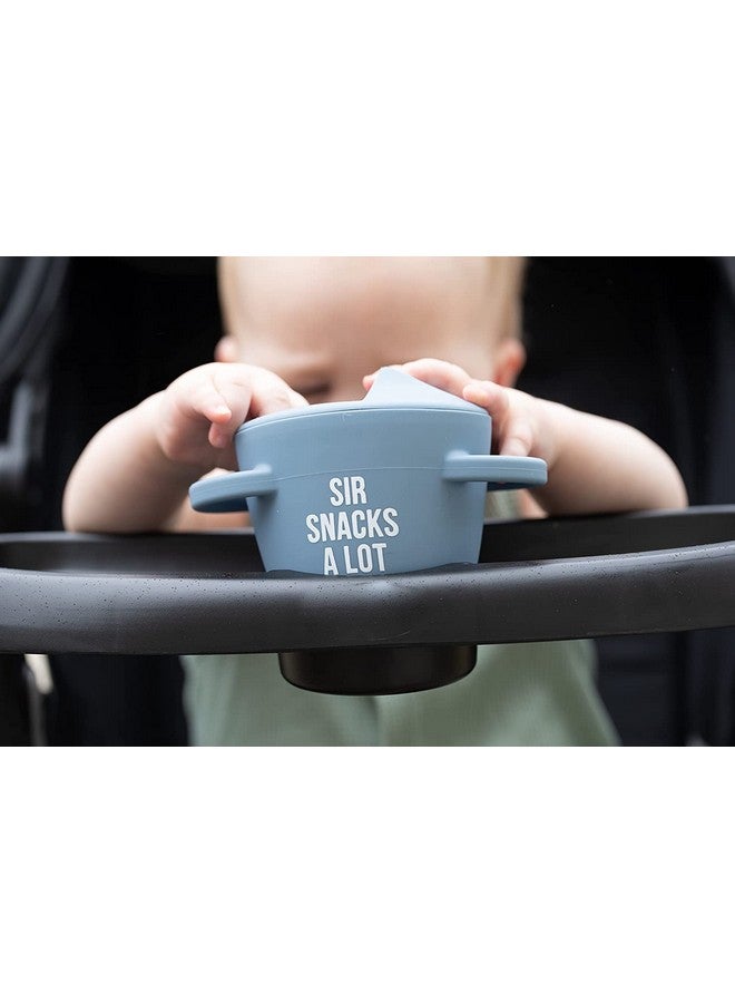 Bella Tunno Happy Snacker Spill Proof Snack Cups For Toddlers And Babies Snack Containers Made From Silicone Bpa Free Soft Opening & Removable Lid (Sir Snacks A Lot) - Image 5