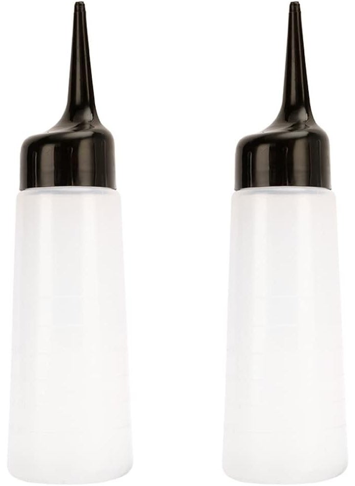 lasenersm - lasenersm 2 Pieces Hair Dyeing Bottle Hair Coloring Bottle Hair Application Bottle Hair Color Applicator Bottle Shampoo Bottle Shampoo Pot with scale(Black, 150ml) - Image 1