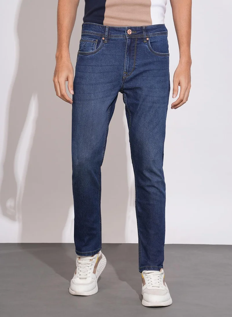 بيينغ هيومان Men Slim Fit Mid-Rise Light Fade Jeans