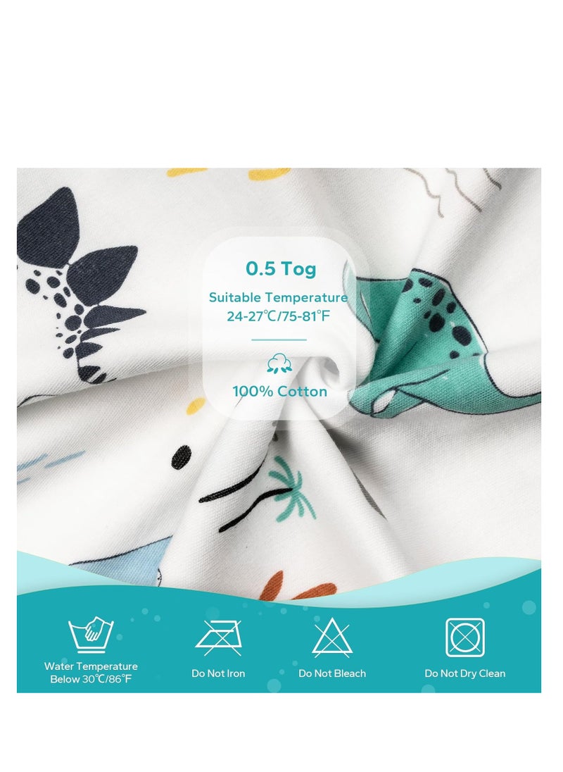 SYOSI - Baby Swaddle Wearable Blanket 3-Way Adjustable Transtion Sleep Sack 100% Cotton Swaddle Wrap with Beanie Cap Infant Cotton Swaddle for Newborn Infant Boy Girl 0-6 Months - Image 1