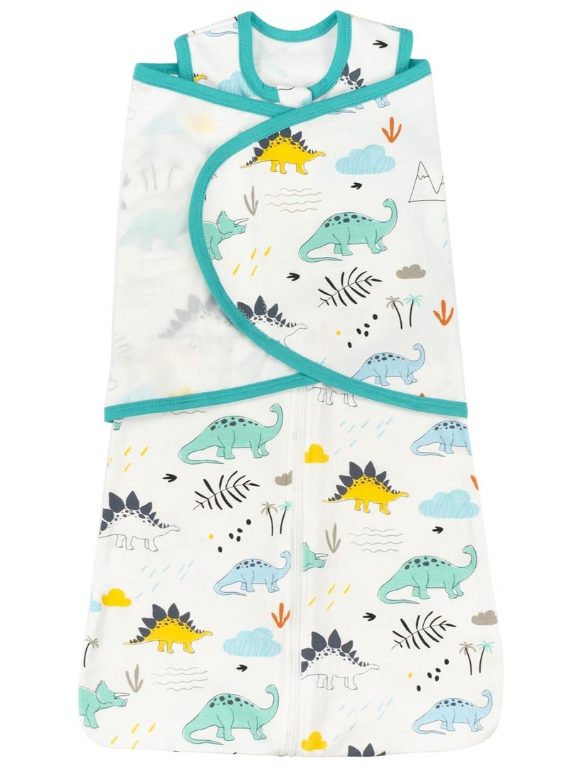 SYOSI - Baby Swaddle Wearable Blanket 3-Way Adjustable Transtion Sleep Sack 100% Cotton Swaddle Wrap with Beanie Cap Infant Cotton Swaddle for Newborn Infant Boy Girl 0-6 Months - Image 1