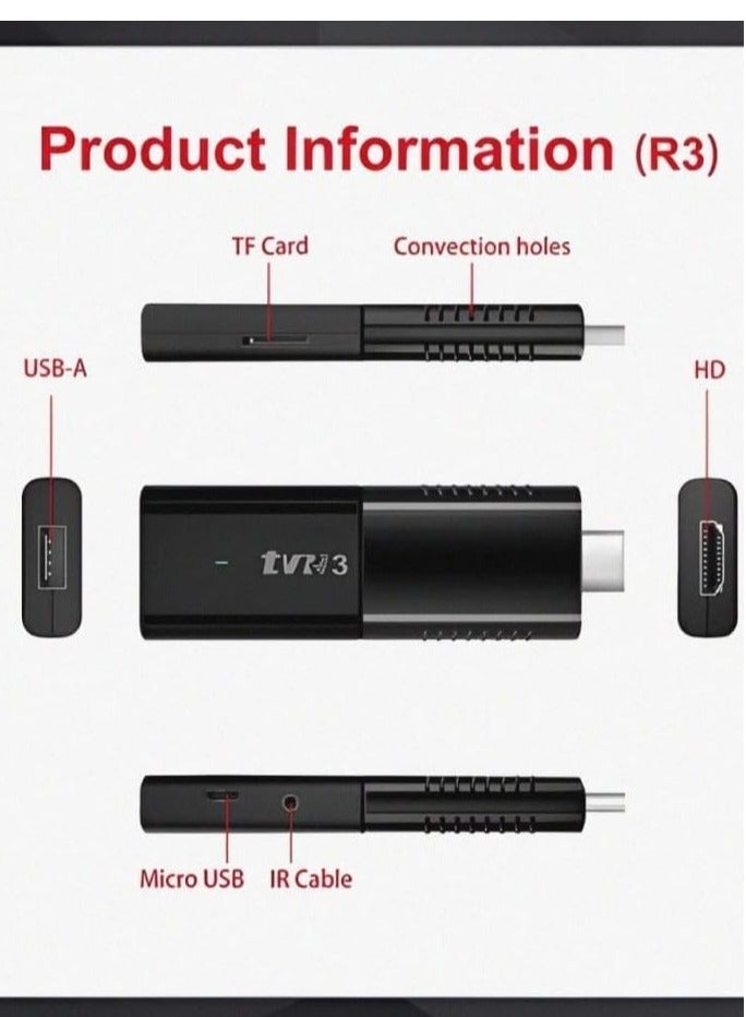 JAJEEK "New TV Stick TVR3 Remote Control – 2GB RAM + 16GB ROM, 1080P HDR, Quad-Core 64Bit, 4K Portable Streaming Media Player with Android 12.1 & Google Assistant"  - Image 5