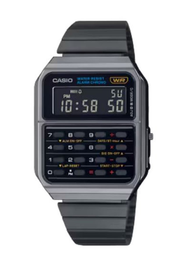 CASIO Digital Rectangle Shape Resin Wrist Watch CA-500WEGG-1BDF - 34 Mm  - Image 1