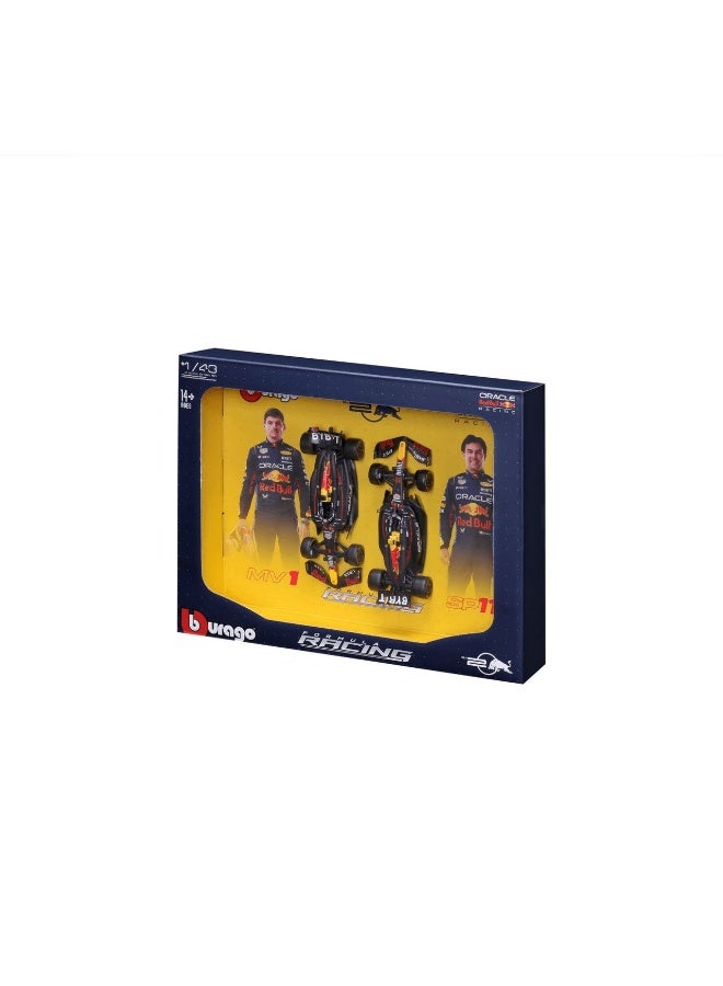 Bburago مجموعة سيارات بيبراغو ريسينغ F1 2024 ريد بول ريسينغ RB20 #1 ماكس فيرستابن و #11 سيرجيو بيريز المصنوعة من الصب 2-باك (1:43) - Image 3
