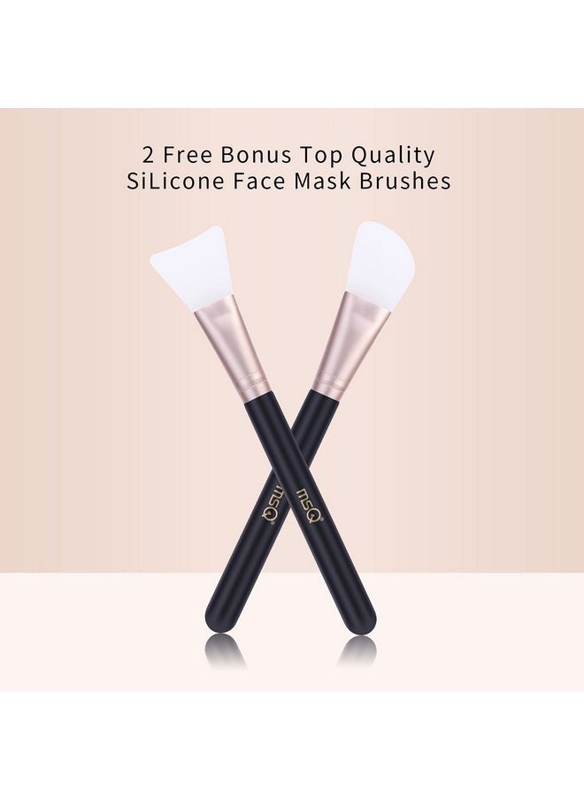 MSQ Makeup Brushes 18Pcs Makeup Brushes Set With 4Pcs Makeup Sponge And 1 Brush Cleaner Premium Synthetic Foundation Brushes Blending Face Powder Eye Shadows Make Up Brushes Tool  - Image 4