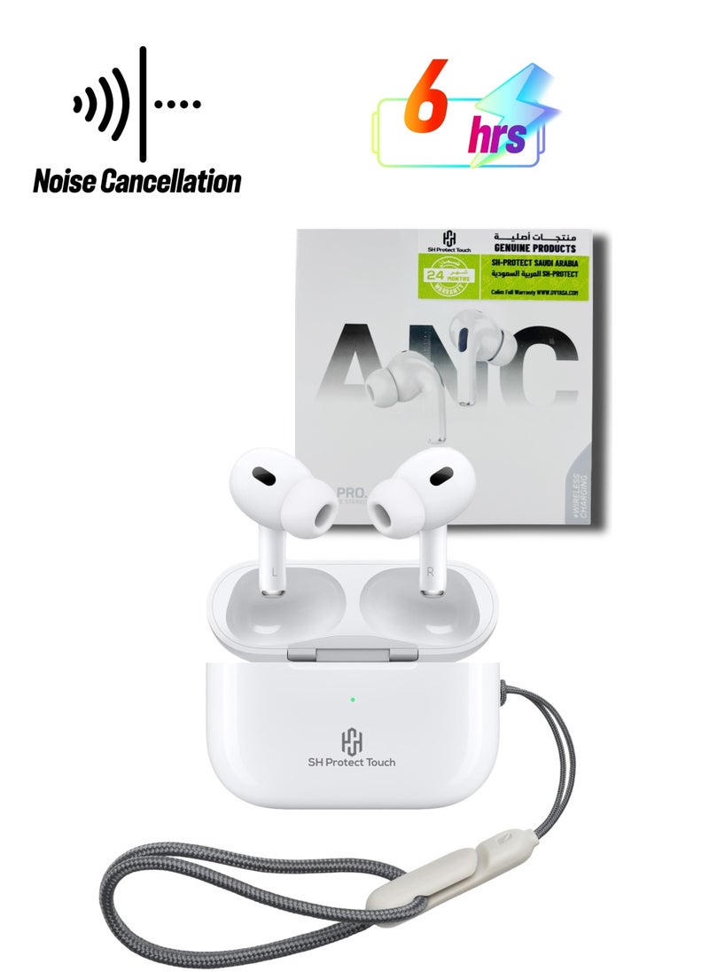 SH PROTECT TOUCH - Earbuds Pro ( 2nd Generation ) With Active Noise Cancellation ,  Wireless Charging Case With Type-C Charging Port - Image 1
