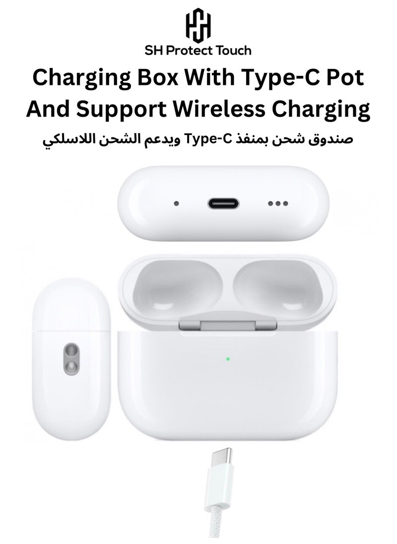 SH PROTECT TOUCH - Earbuds Pro ( 2nd Generation ) With Active Noise Cancellation ,  Wireless Charging Case With Type-C Charging Port - Image 1