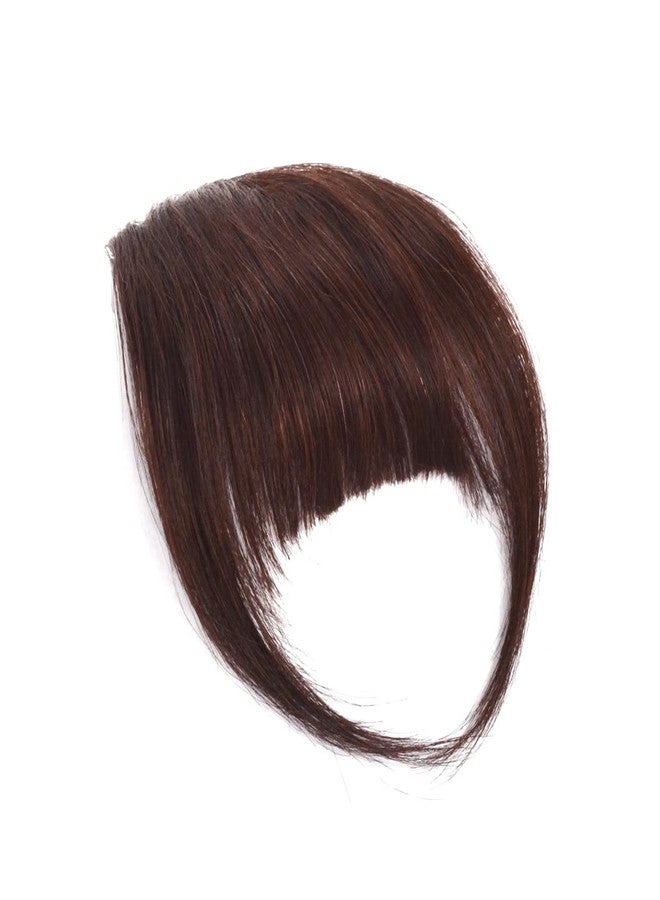 YTBYT Hair Clip in Bangs Human Hair Bangs Hairpieces for Women Fringe Neat Faker Bangs with Temples Hairpieces for Party and Daily Wear（French Bangs,Dark Brown） - Image 4