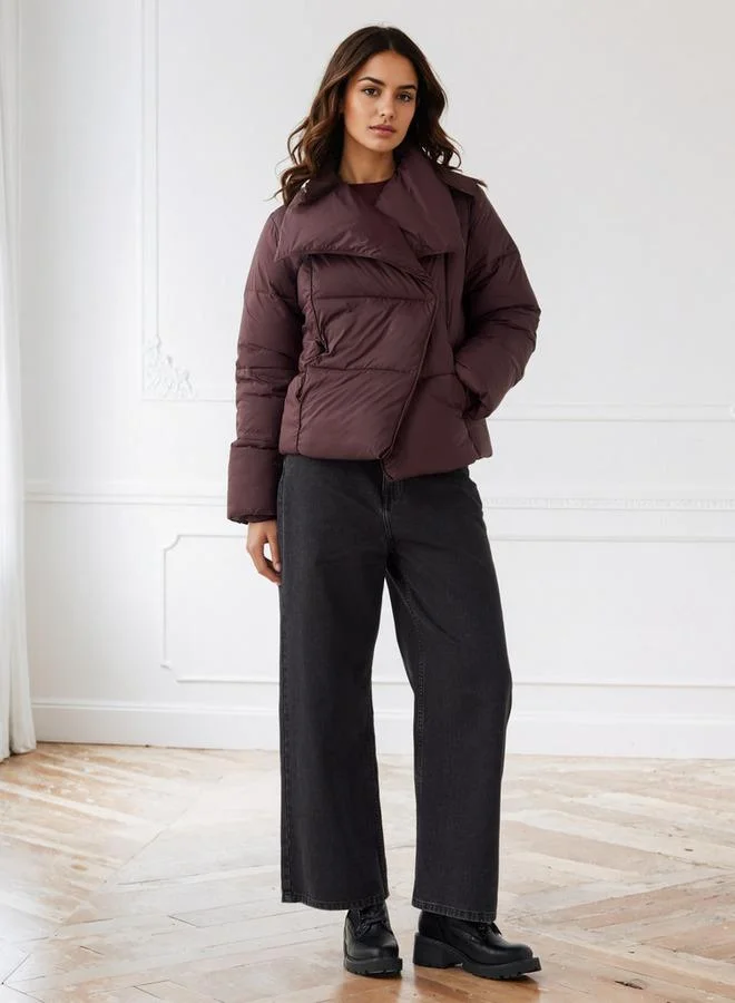 Iconic Iconic Quilted Puffer Jacket with Pockets