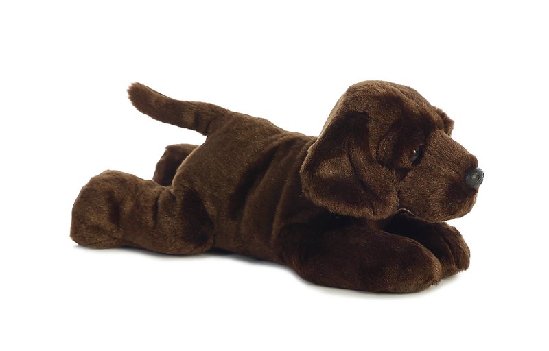 AuroraÂ® Adorable Flopsieâ„¢ Maxâ„¢ Chocolate Lab Stuffed Animal - Used to Create Imaginative Play Adventures - Perfect for Birthdays, Kids and Adults, All Ages - Brown 12.5 Inches - Image 2