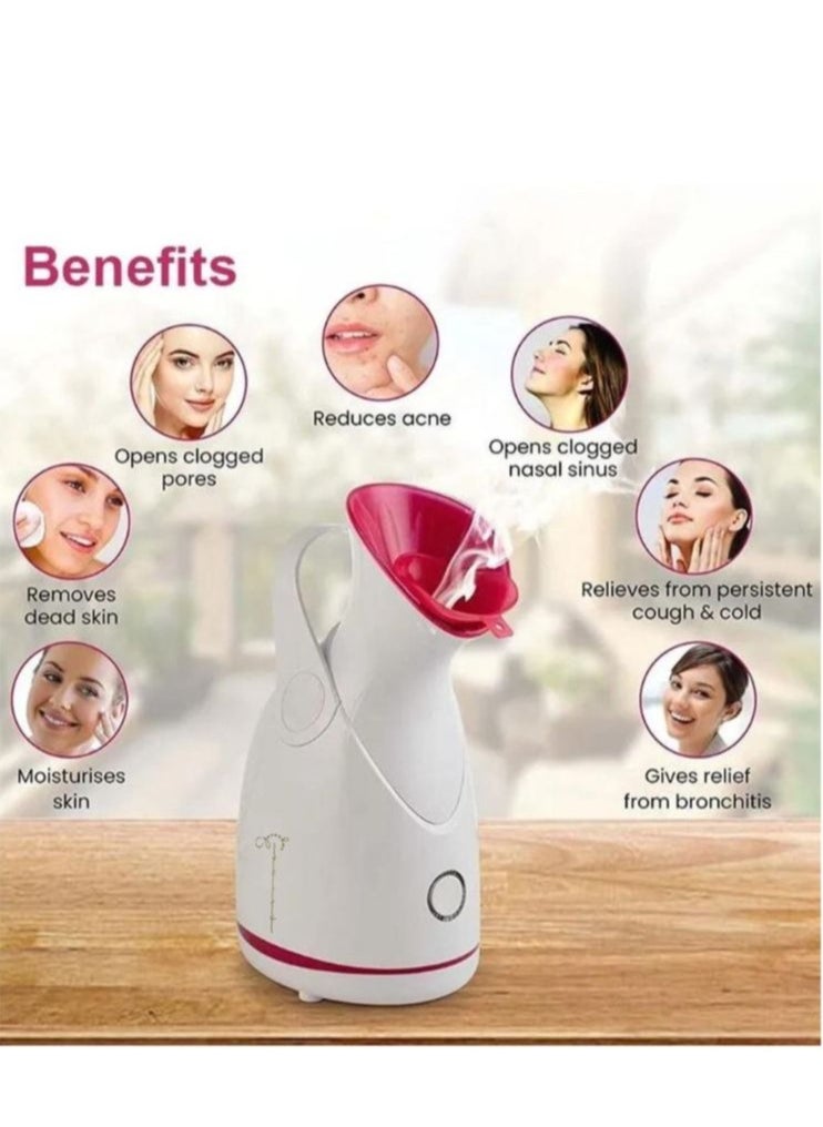 Prime by javaudan Professional Ultrasonic Face Skin Scrubber & Blackhead Remover , Whitehead Remover, Wrinkle Removing Nano Ionic Steamer, Face Sauna - Ideal for Home and Salon Use  - Image 2