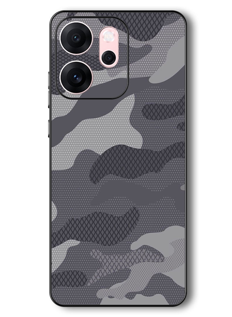 Theodor Case Compatible with Oppo Reno 14 F 6.57 Inch Protection Shockproof Bumper Cover Camouflage - Image 1