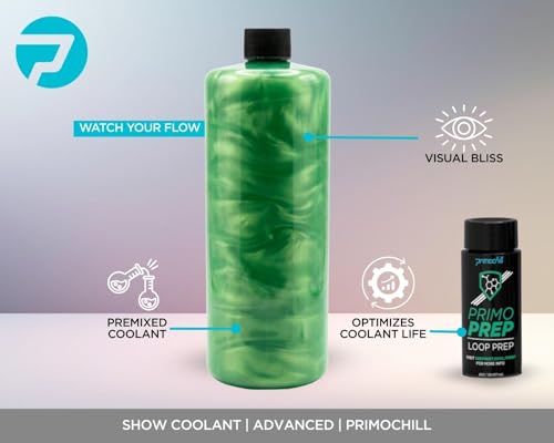 PrimoChill Vue - Computer WaterCooling Coolant, Visual Flow, Solid/Non-Transparent, Full Protection, PrimoPrep Included, Proudly Made in The USA - UV Green - Image 2
