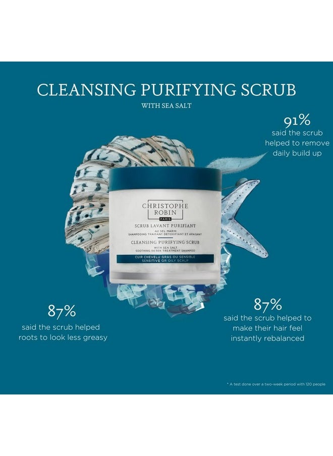 Christophe Robin - Cleansing Purifying Scrub With Sea Salt For Oily And Itchy Scalp Detox 75Ml (Low Dioxane) 2024 Edition - Image 1