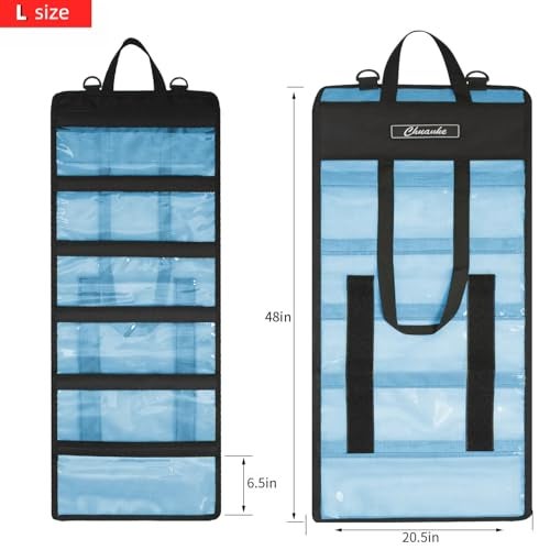 Chuanke Lure Bag 6 Pocket PVC Protective Cover Durable Fishing Bag Trolling Lure Tackle Box - Image 3