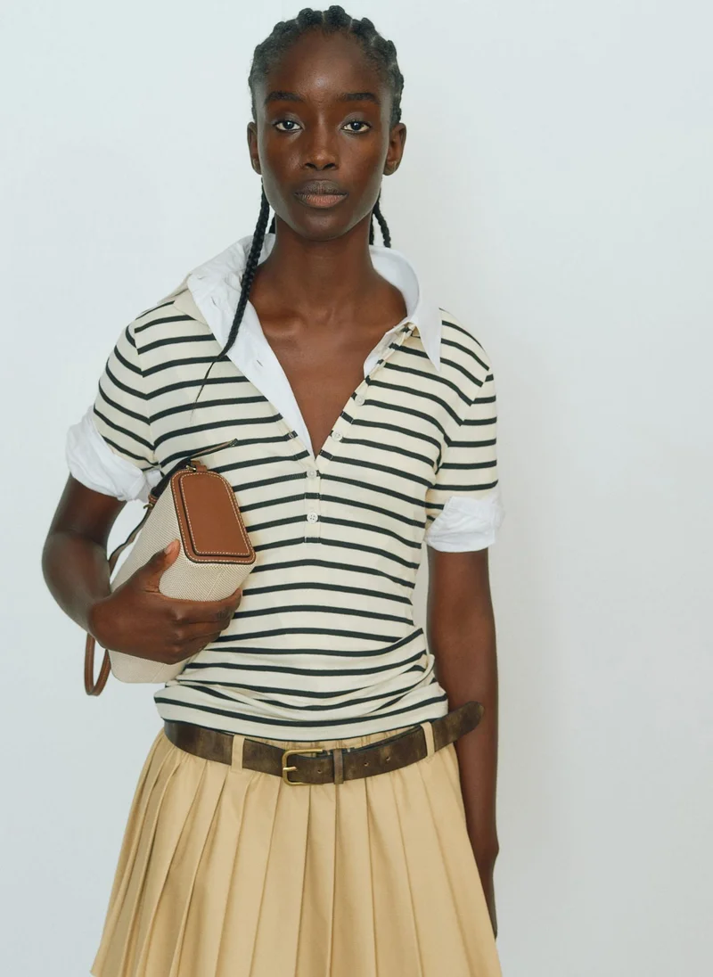 H&M Ribbed polo shirt