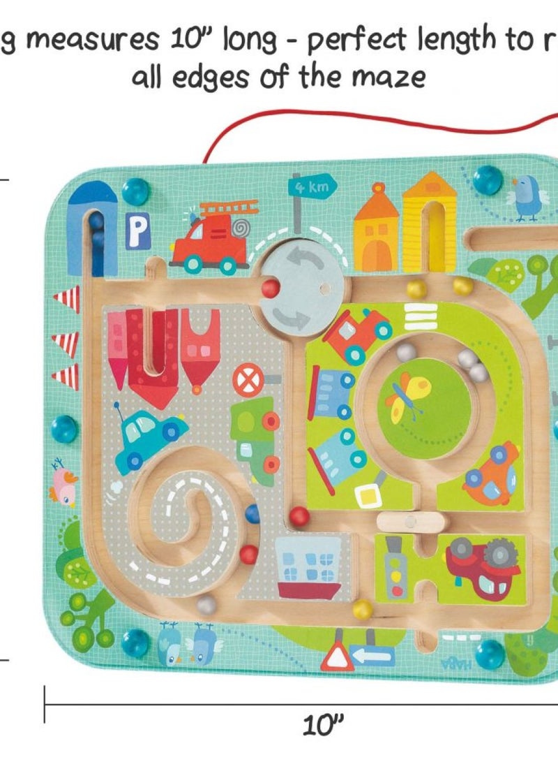 HABA HABA Town Maze Magnetic Puzzle Game - Learning & Education Toys for Preschoolers  - Image 4