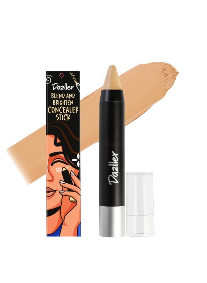 Dazller Blend 'N Brighten Concealer Stick, Creamy, No Caking, Full Coverage, Long lasting, Water-resistant, 188 - White Raisin, 4.5g - Image 1