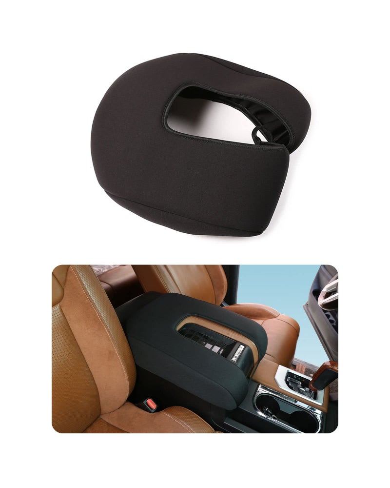 TOYCIDFG Center Console Armrest Cover Compatible with Toyota Tundra Sequoia 20142021 Soft Armrest Box Cushion Pad Car Interior Accessories 1 Pcs - Image 3