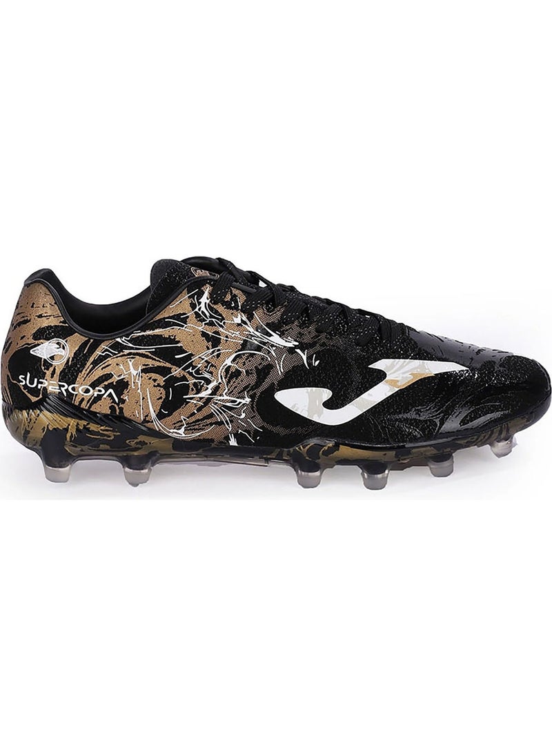 Joma - أحذية كرة قدم للرجال سوبر كوبا 2431 أسود ذهبي أرض صلبة SUPS2431FG - Image 1
