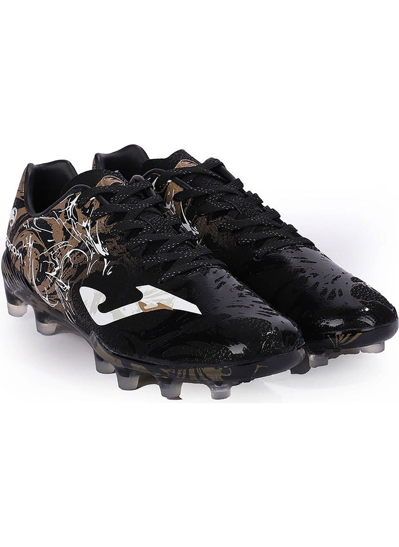 Joma - أحذية كرة قدم للرجال سوبر كوبا 2431 أسود ذهبي أرض صلبة SUPS2431FG - Image 1