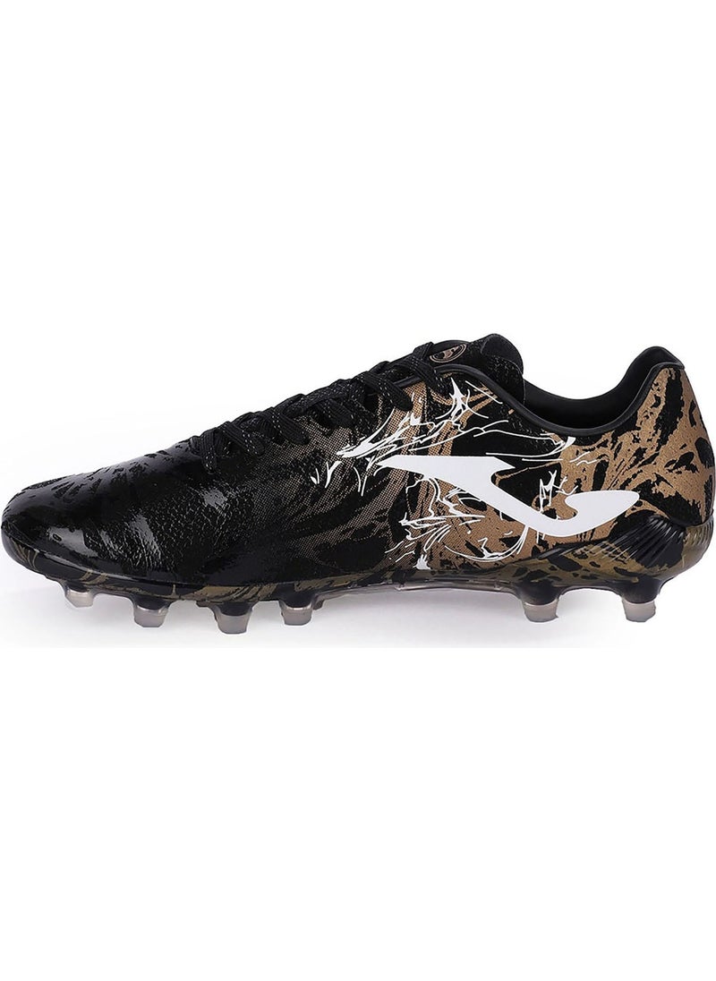 Joma - أحذية كرة قدم للرجال سوبر كوبا 2431 أسود ذهبي أرض صلبة SUPS2431FG - Image 1