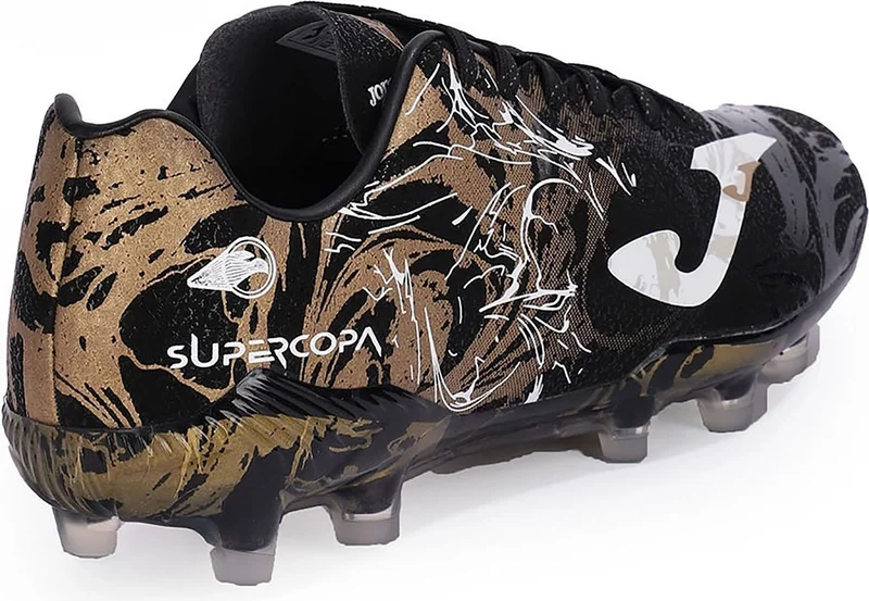 Joma Men's Football Cleats Super Copa 2431 Black Gold Firm Ground SUPS2431FG