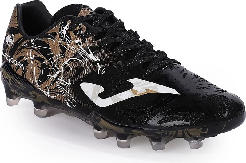 Joma Men's Football Cleats Super Copa 2431 Black Gold Firm Ground SUPS2431FG